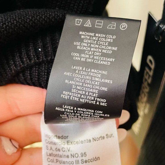 Karl Lagerfeld Sweater Men Black Size M - Picture 9 of 10